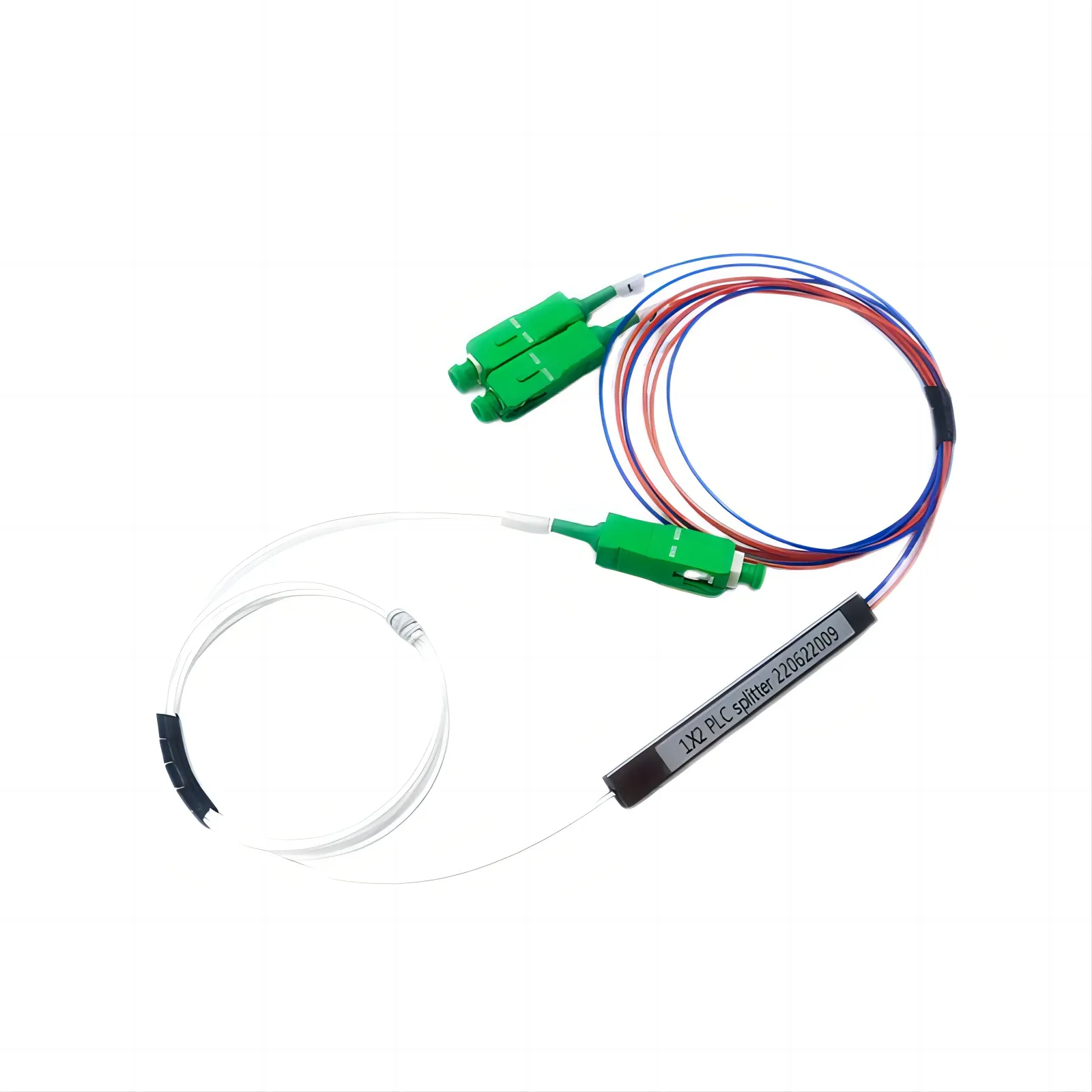 Сплиттер оптический PLC 1x2 SC/APC G657A1,1м