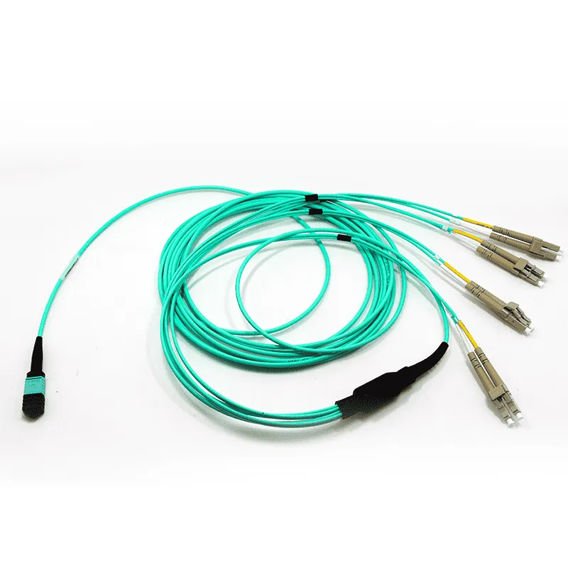 Кабели волоконно-оптические MPO/UPC-8LC/UPC, DPX, MM (50/125 OM3), 2 метра