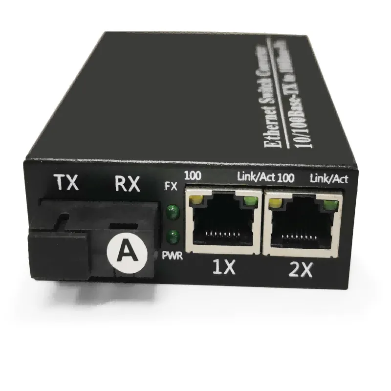 Медиаконвертер оптический 100 мбит 2xrj45  1xsc, одномодовый 1550/1310nm, 20 км