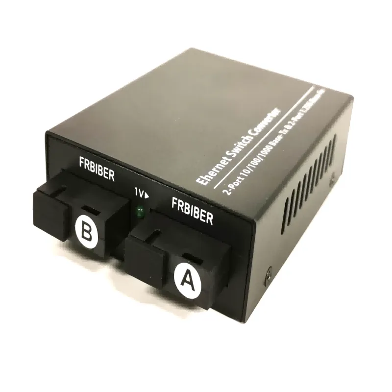 Медиаконвертер одномодовый 1000 Мбит/с, 2x RJ45 и 2x SC, 1310 нм, 20 км