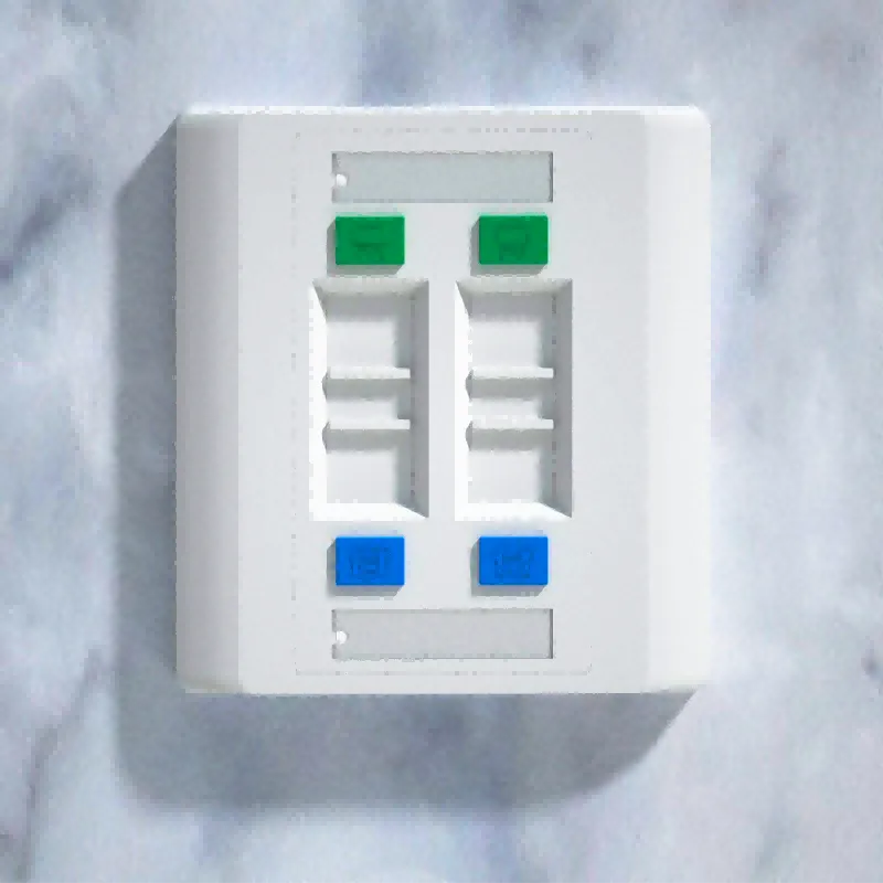 Настенная сетевая розетка RJ-45 4 порта для лицевой панели OPT-01