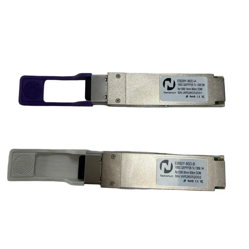 Оптический трансивер QSFP28 ZR4 BIDI на 100 Гбит/с